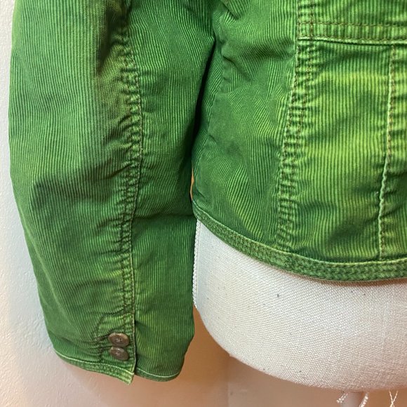 Ann Taylor Loft Womens Green Long Sleeves Corduroy Casual Jacket Size 8 - Picture 8 of 11